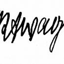 Richard Ernst Wagner autograf 1934
