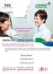 Bezpłatne badania mammograficzne dla kobiet w grudniu - Bielsko-Biała